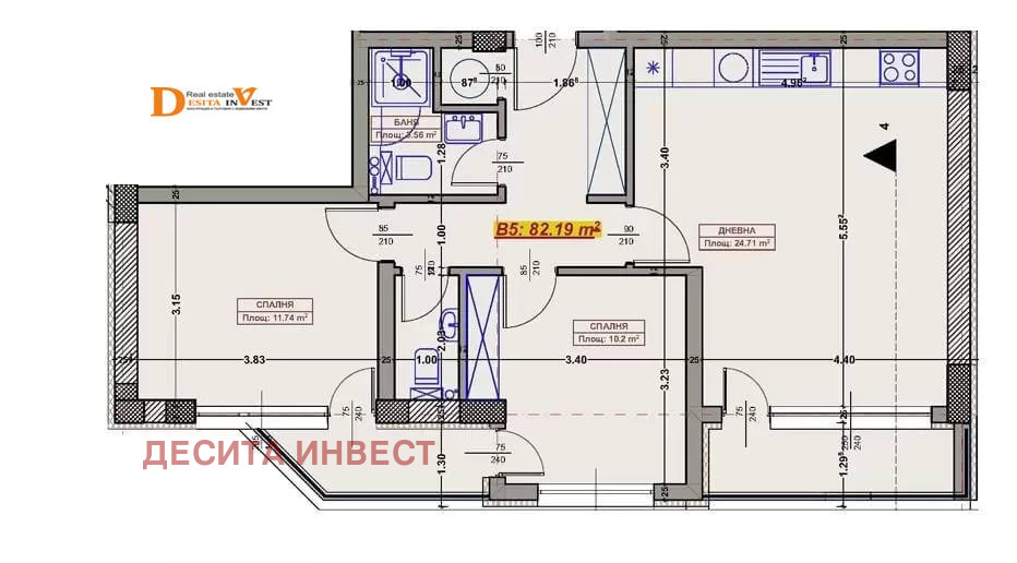 Продава 3-СТАЕН, гр. Варна, Възраждане 1