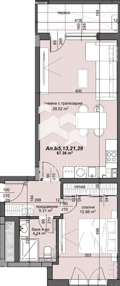 Na prodej  1 ložnice Plovdiv , Trakija , 80 m2 | 96207995 - obraz [3]