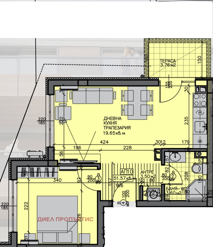 Продава  2-стаен град Бургас , Зорница , 61 кв.м | 86119358