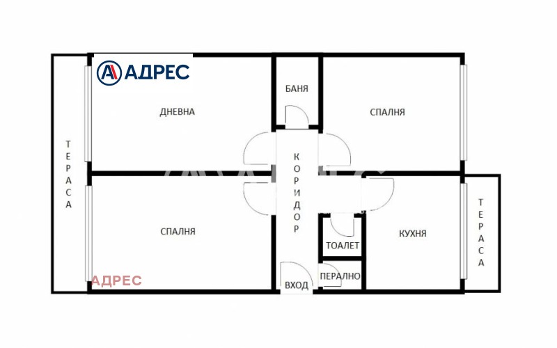 Продава 3-СТАЕН, гр. Варна, Цветен квартал, снимка 4 - Апартаменти - 53267350