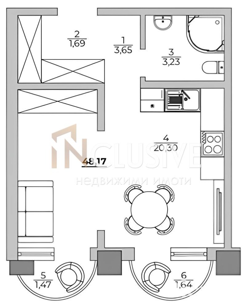 Продава 1-СТАЕН, гр. Варна, к.к. Чайка, снимка 2 - Aпартаменти - 48902685