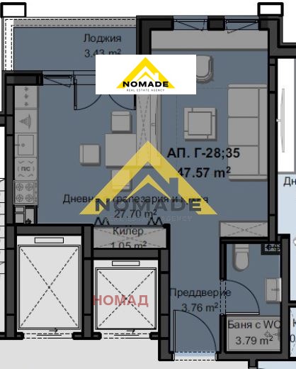 Продава 1-СТАЕН, гр. Пловдив, Христо Смирненски, снимка 2 - Апартаменти - 52233814