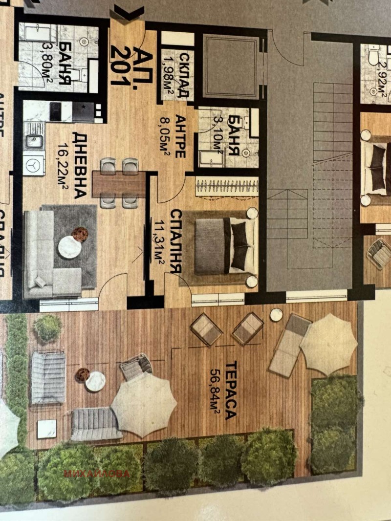 De vânzare  1 dormitor Stara Zagora , Cazansci , 122 mp | 42581485 - imagine [6]