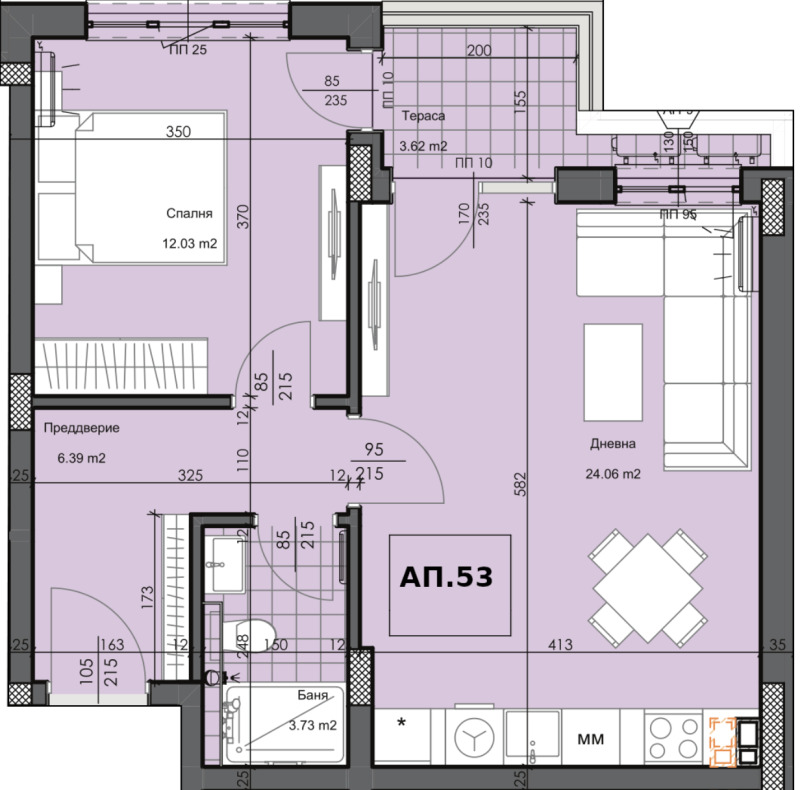 Na sprzedaż  1 sypialnia Plowdiw , Karszijaka , 76 mkw | 64406746 - obraz [3]