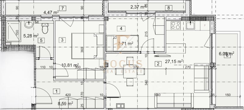 Продава 3-СТАЕН, гр. Пловдив, Коматево, снимка 2 - Aпартаменти - 49437658