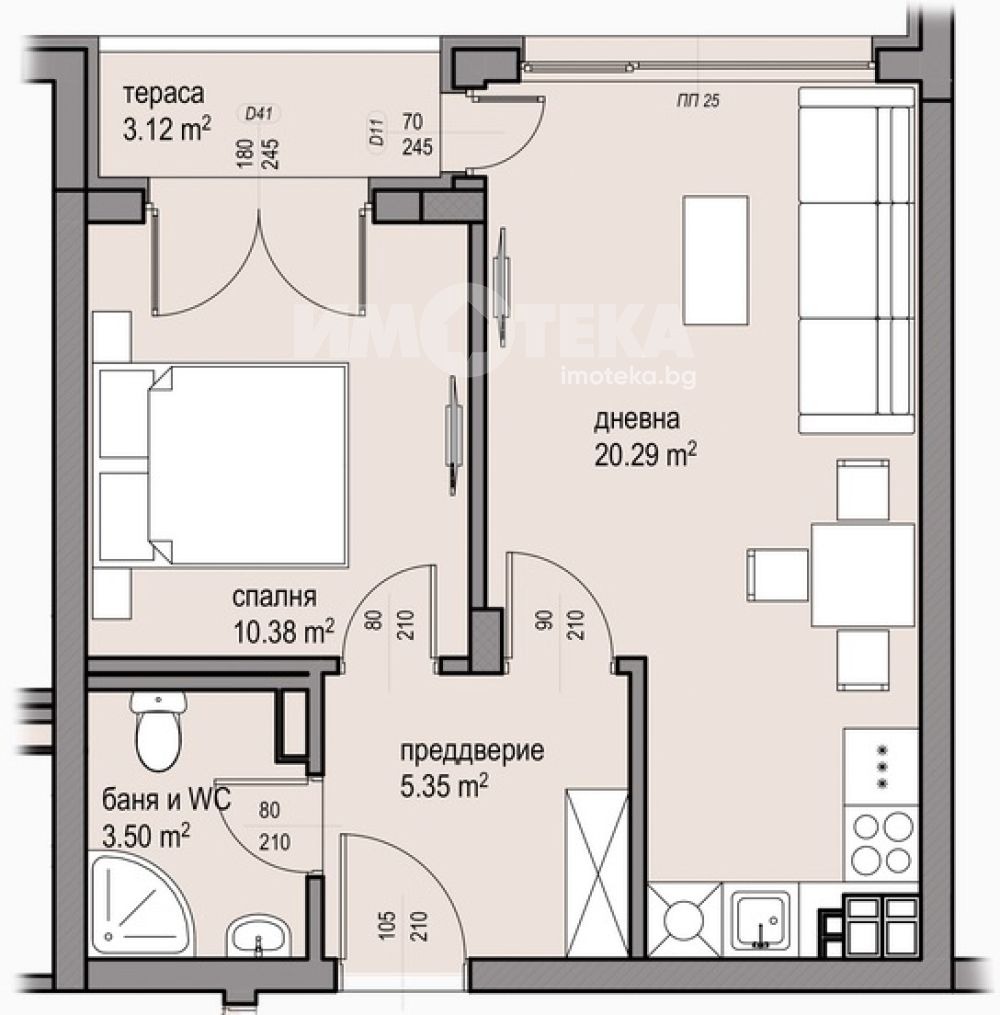Продава 2-СТАЕН, гр. София, Малинова долина, снимка 4 - Апартаменти - 56192668