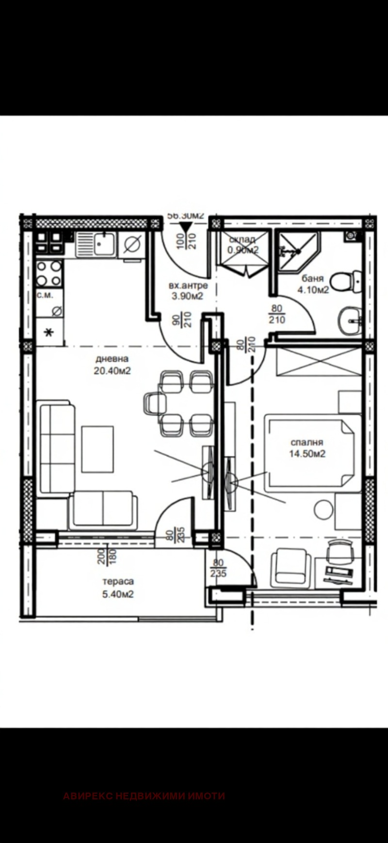 Na sprzedaż  1 sypialnia Plowdiw , Jużen , 57 mkw | 67293953 - obraz [10]