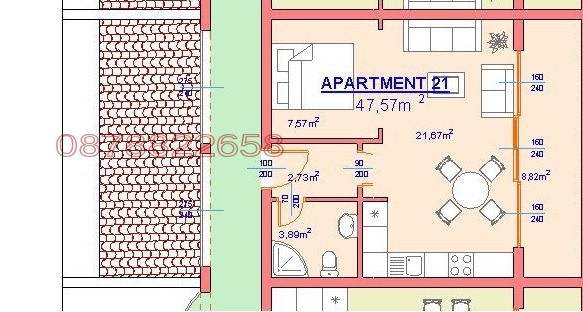 Продава 2-СТАЕН, с. Божурец, област Добрич, снимка 8 - Апартаменти - 54106286