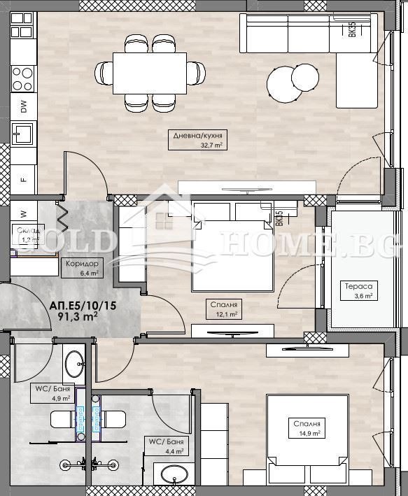 Na prodej  2 ložnice Plovdiv , Karšijaka , 106 m2 | 18080757 - obraz [2]