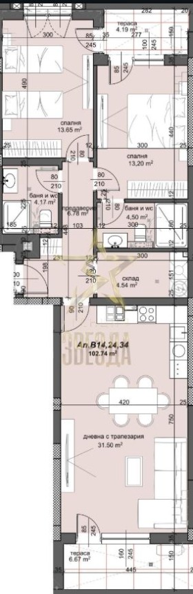 3-СТАЕН, 122 m2