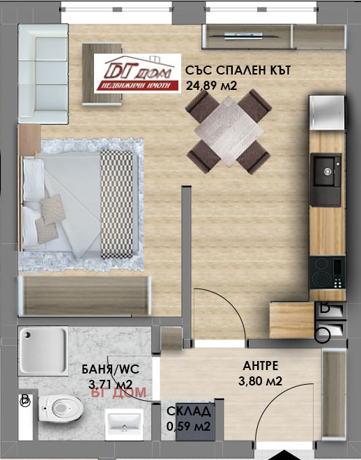 Продава 2-СТАЕН, гр. Пловдив, Западен, снимка 7 - Aпартаменти - 46917418