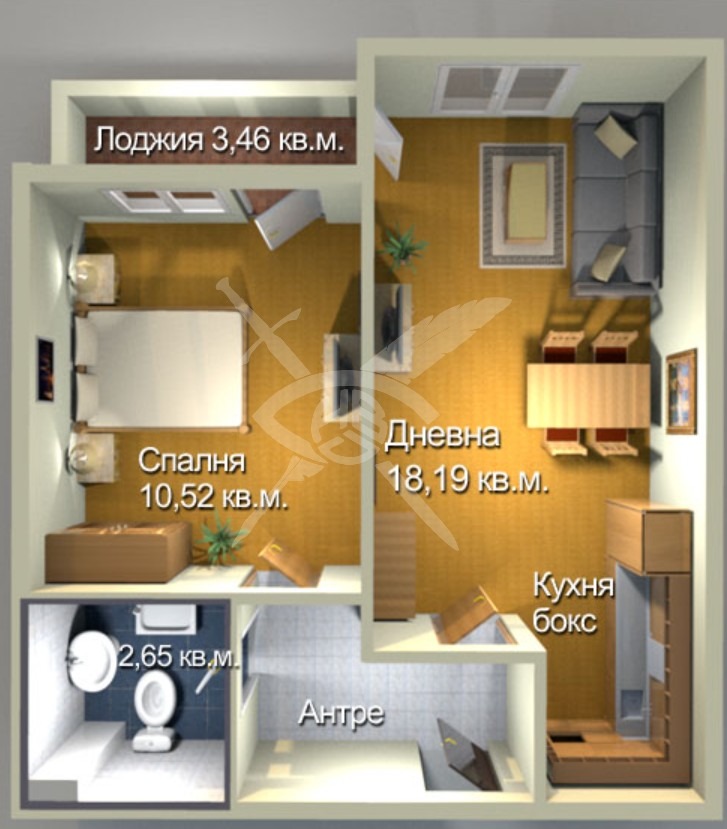 Продава  2-стаен град Бургас , Меден рудник - зона А , 55 кв.м | 20096098