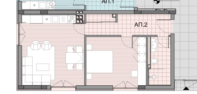 Na prodej  1 ložnice Sofia , Ovča kupel , 72 m2 | 66653769 - obraz [2]