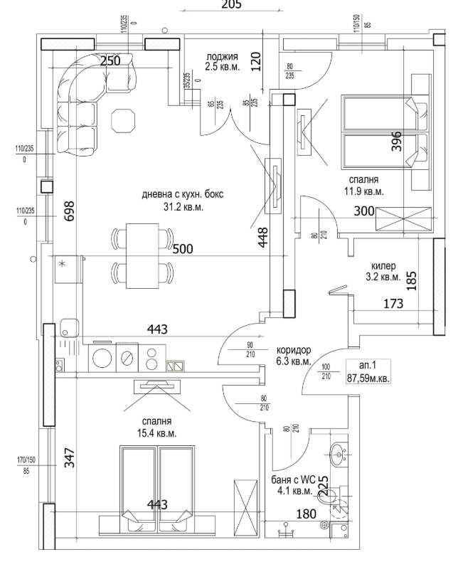 Продава 3-СТАЕН, гр. Варна, Цветен квартал, снимка 4 - Aпартаменти - 49560185