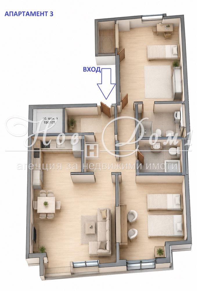 Продава 3-СТАЕН, гр. София, Банишора