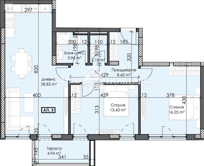 Продава 3-СТАЕН, гр. Пловдив, Тракия, снимка 7 - Aпартаменти - 49397430