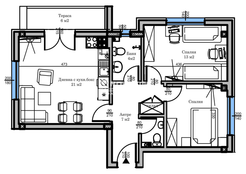 Продава 3-СТАЕН, гр. Пловдив, Христо Смирненски, снимка 2 - Aпартаменти - 49499795