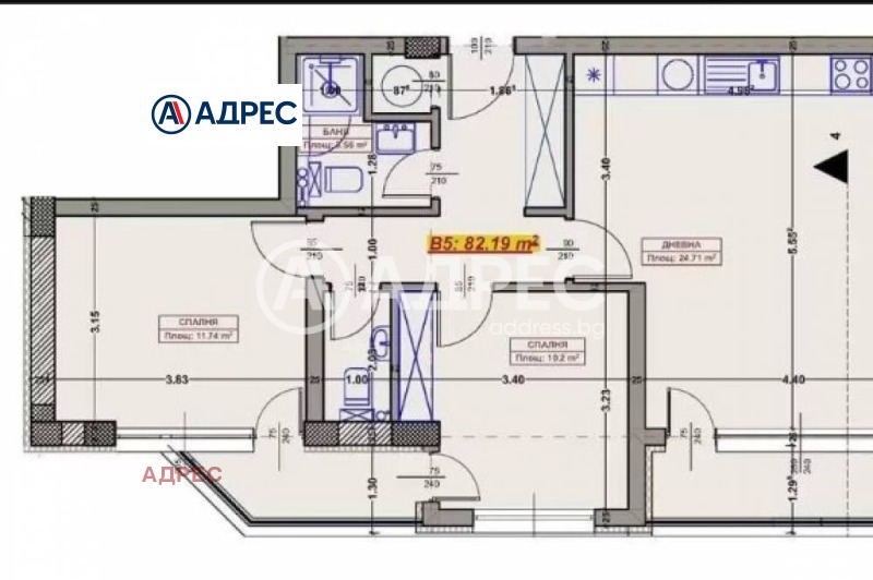 Продава 2-СТАЕН, гр. Варна, Възраждане 1