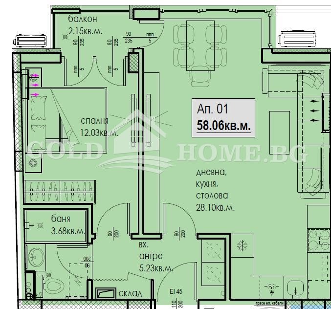 Продава 2-СТАЕН, гр. Пловдив, Кючук Париж, снимка 2 - Апартаменти - 54307276