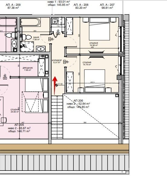 Продаја  3 спаваће собе регион Софиа , к.к. Боровец , 178 м2 | 35425615 - слика [17]