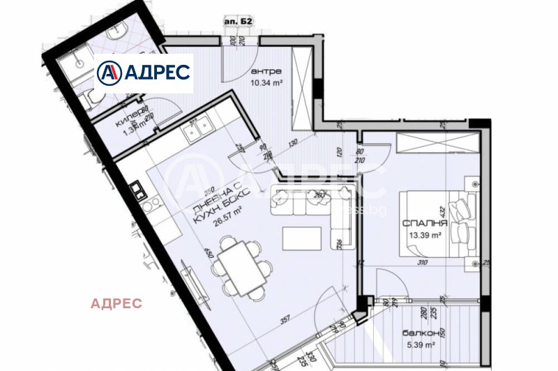 Продава 2-СТАЕН, гр. Варна, Виница, снимка 2 - Aпартаменти - 47556251