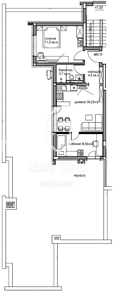 Продава 2-СТАЕН, гр. София, Обеля, снимка 5 - Aпартаменти - 49446898