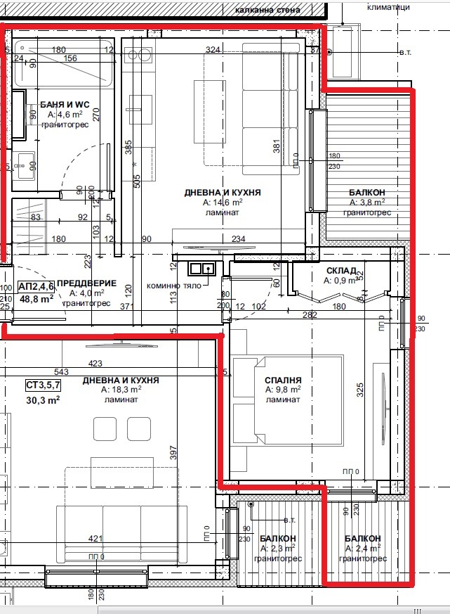 Продаја  1 спаваћа соба регион Бургас , Приморско , 59 м2 | 91453419 - слика [2]