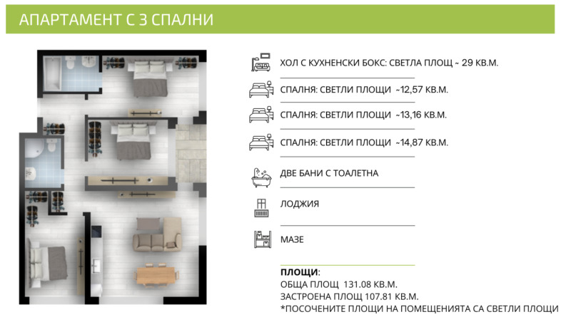 Продава  4-стаен град София , Люлин 2 , 130 кв.м | 70192268 - изображение [4]