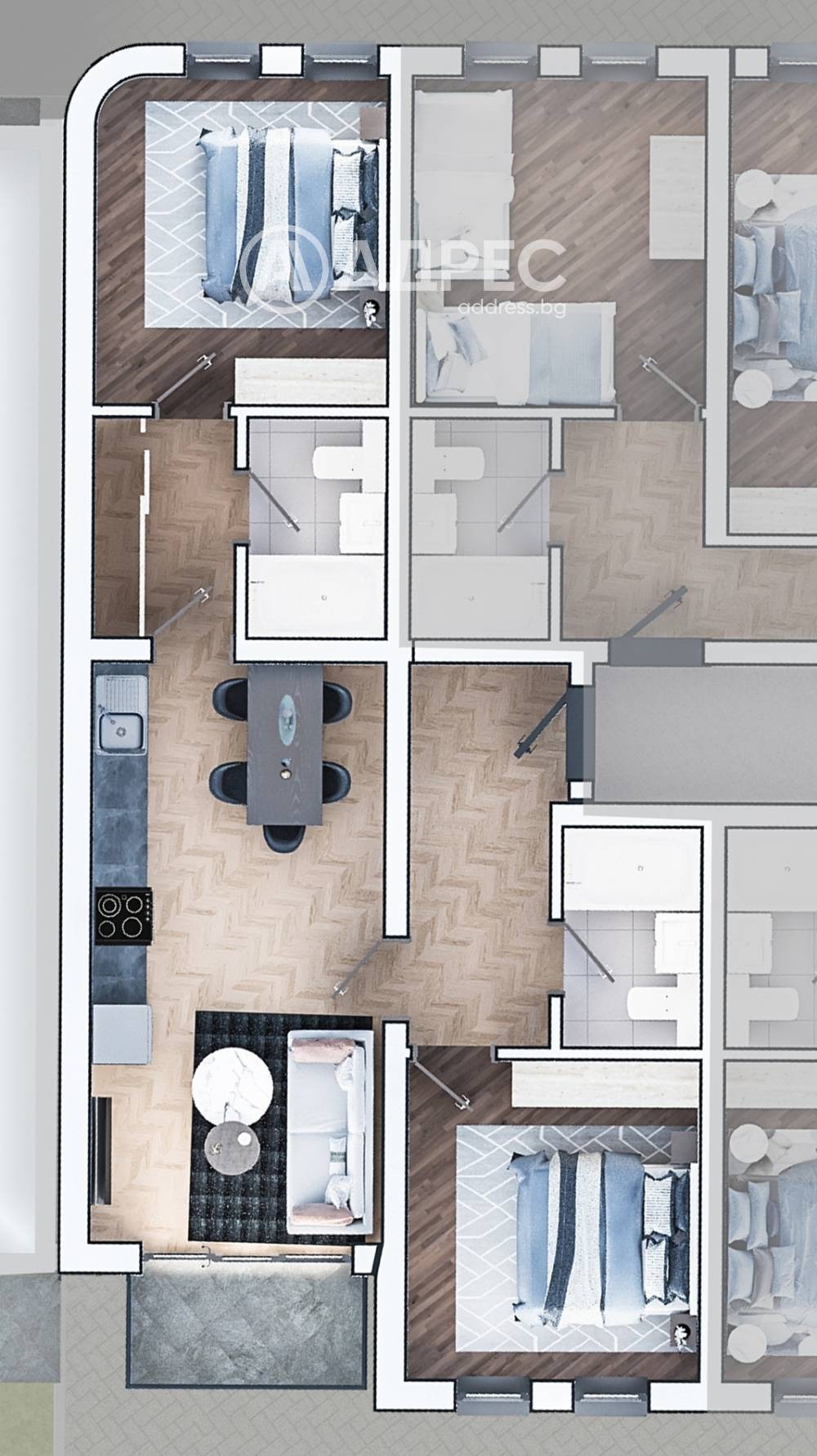 Продава  3-стаен град София , Зона Б-19 , 105 кв.м | 55578219