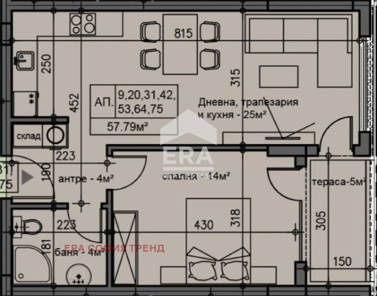 Продается  1 спальня София , Люлин 9 , 65 кв.м | 85331599 - изображение [4]