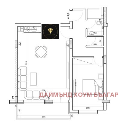 Продава 2-СТАЕН, гр. Пловдив, Младежки Хълм, снимка 2 - Aпартаменти - 48686392