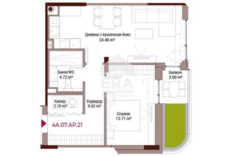 Продава 2-СТАЕН, гр. София, Кръстова вада, снимка 4 - Апартаменти - 55322313