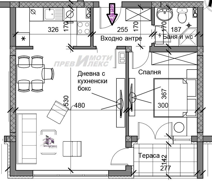 Продава 2-СТАЕН, гр. Пловдив, Остромила