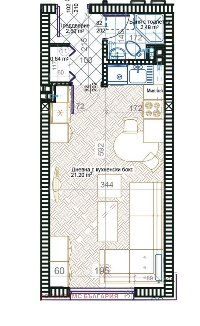 Продава 1-СТАЕН, гр. Пловдив, Христо Смирненски, снимка 9 - Апартаменти - 54510589