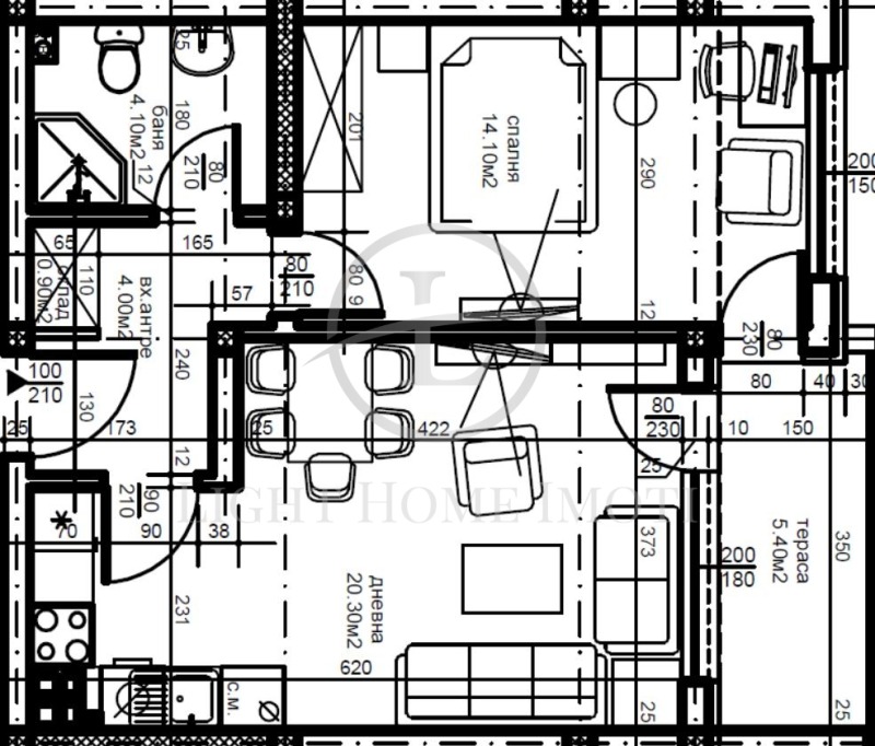 Na sprzedaż  1 sypialnia Plowdiw , Kjuczuk Pariż , 66 mkw | 26359842 - obraz [6]