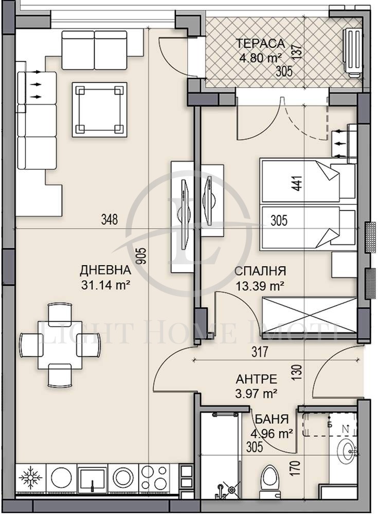 Eladó  1 hálószoba Plovdiv , Gagarin , 80 négyzetméter | 15853761 - kép [9]