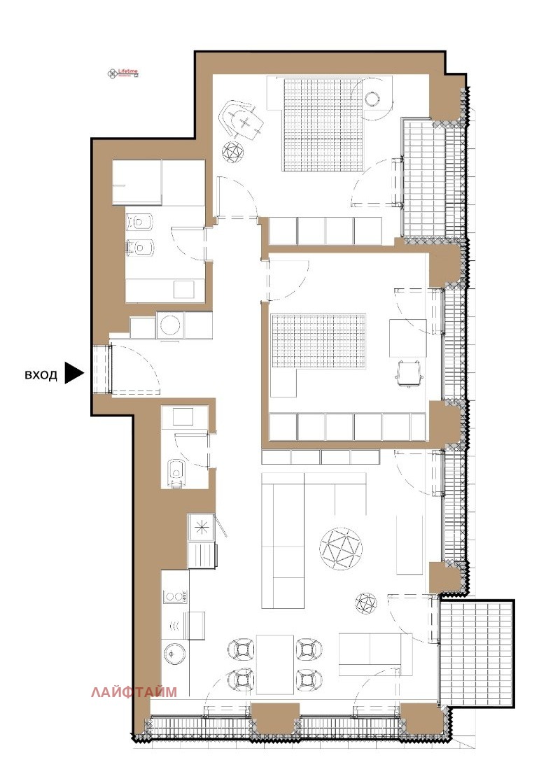 Na prodej  2 ložnice Sofia , Manastirski livadi , 122 m2 | 69114512 - obraz [12]