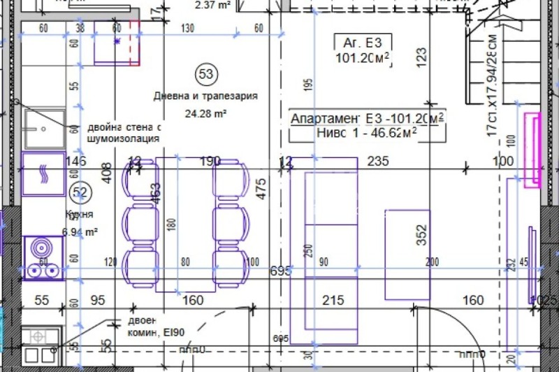 Na sprzedaż  2 sypialnie Sofia , Dragalewci , 113 mkw | 42395420 - obraz [3]