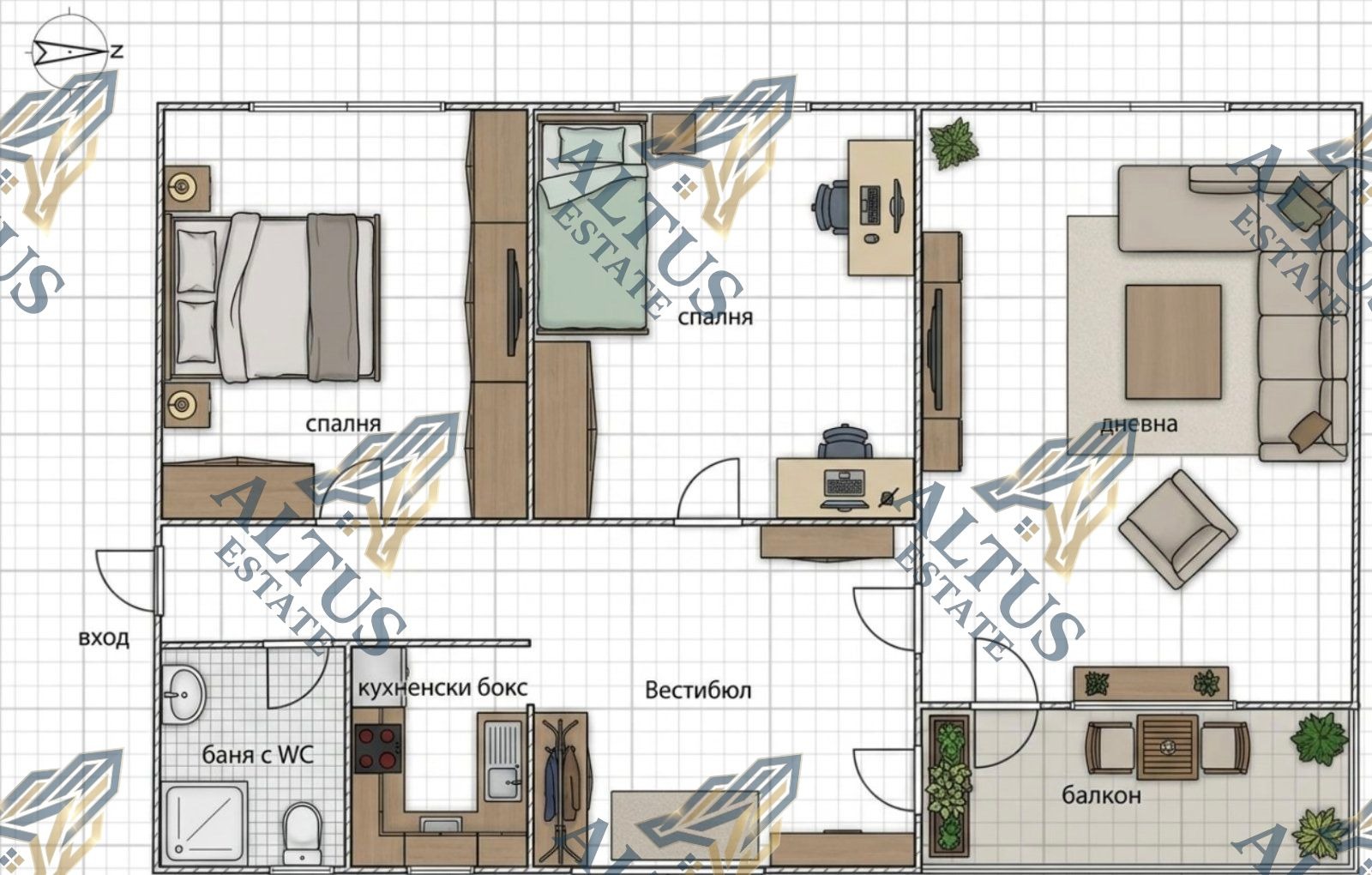 Продава 3-СТАЕН, гр. София, Център