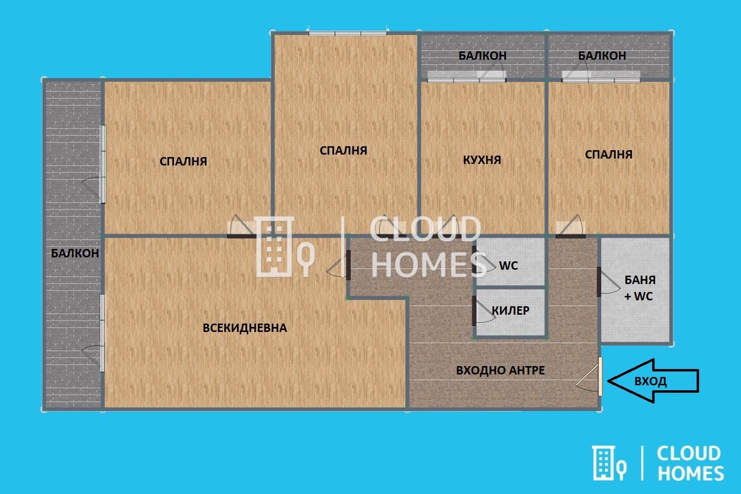 Продава 4-СТАЕН, гр. София, Надежда 2, снимка 8 - Апартаменти - 54043030