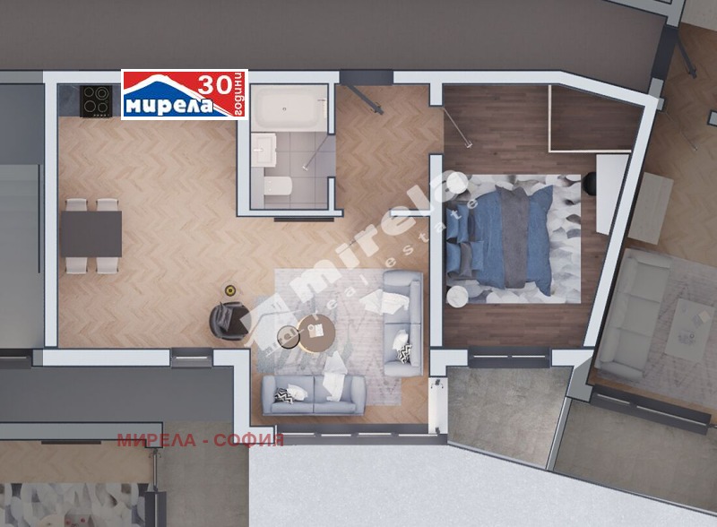 Продава 2-СТАЕН в град София, Дружба 2 - 83 кв.м / 178 719 € » 349 543.98 лв., МИРЕЛА - СОФИЯ