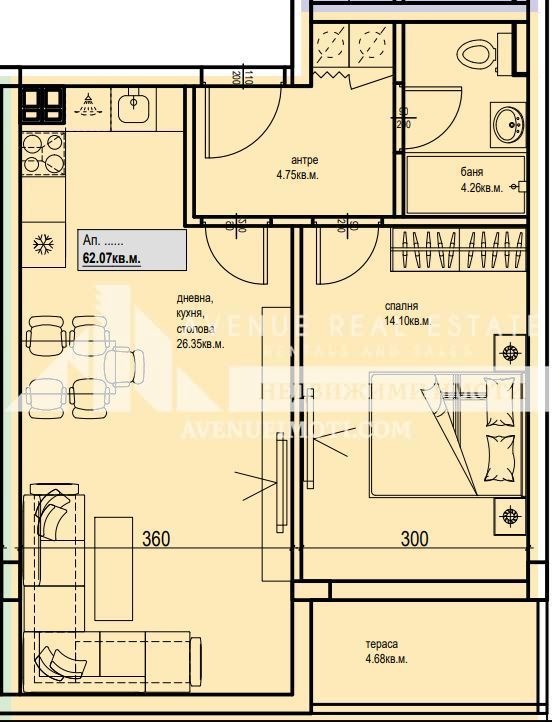 Na prodej  1 ložnice Plovdiv , Karšijaka , 73 m2 | 84375961 - obraz [2]
