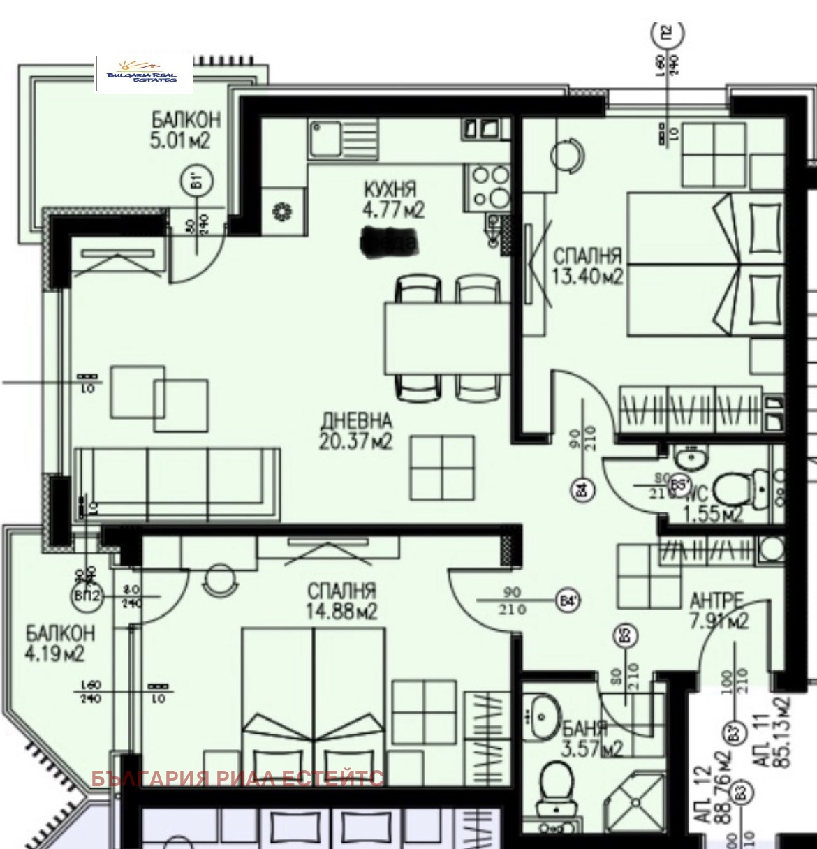 Продава 3-СТАЕН, гр. София, Драгалевци, снимка 11 - Апартаменти - 54143367