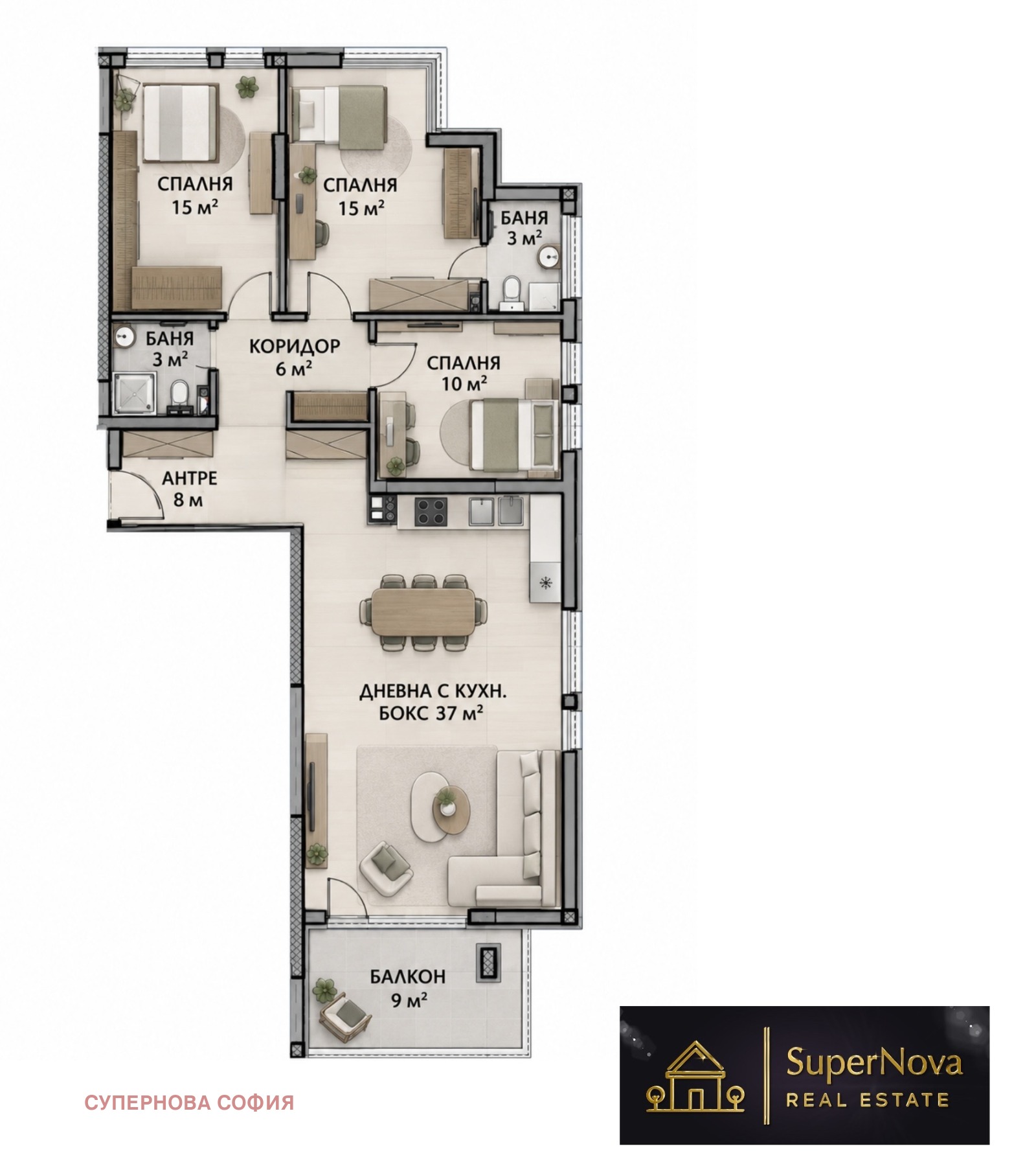 Продава  4-стаен град София , Малинова долина , 147 кв.м | 74901220