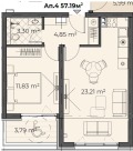 Продава  2-стаен град София , с. Бистрица , 68 кв.м | 51161842 - изображение [3]