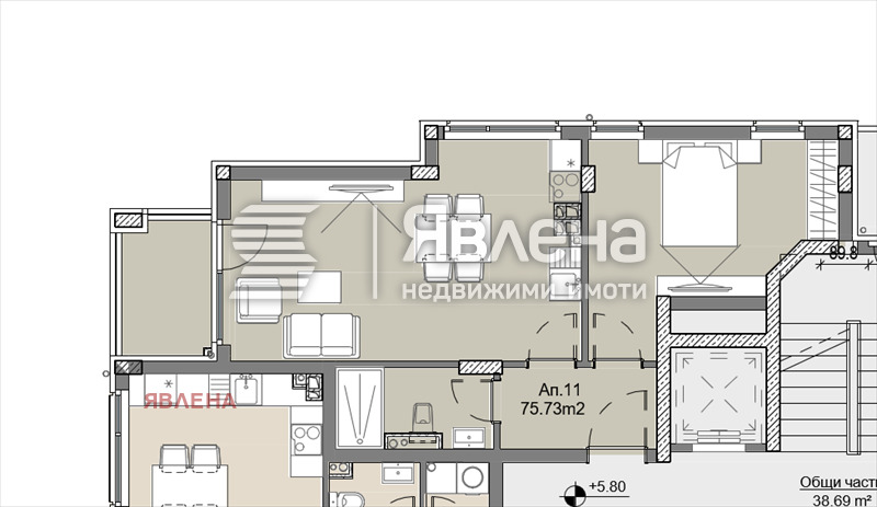 Продается  1 спальня София , Левски , 76 кв.м | 33251982 - изображение [12]