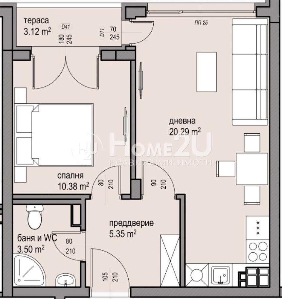 Продава 2-СТАЕН, гр. София, Малинова долина, снимка 2 - Апартаменти - 54343008