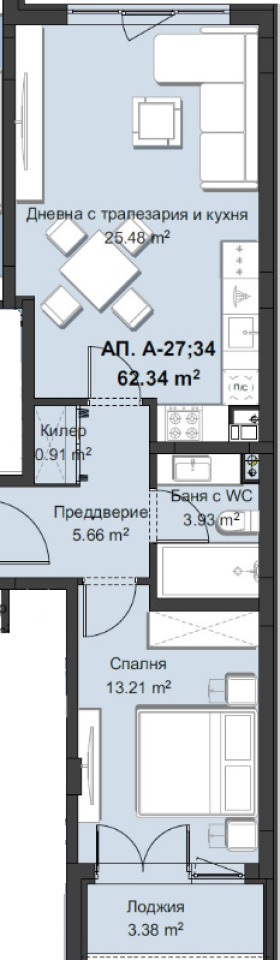 1 спальня Христо Смирненски, Пловдив 1