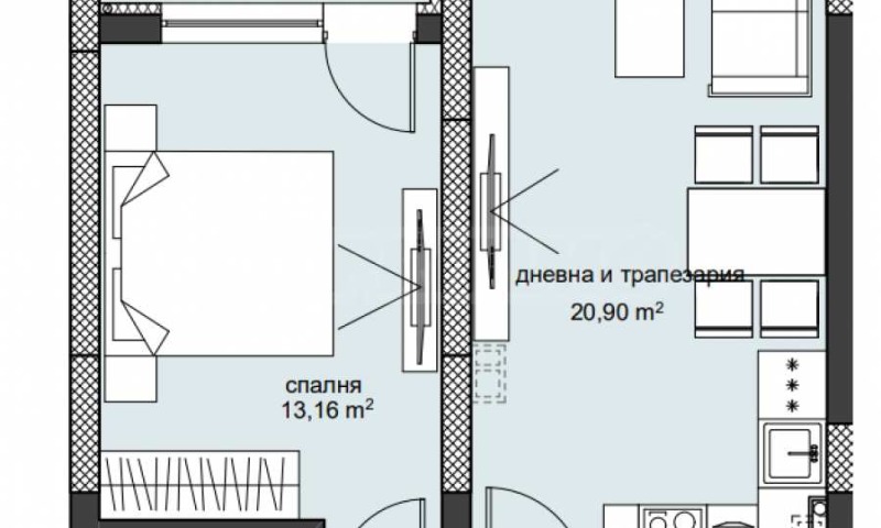 À vendre  1 chambre Plovdiv , Hristo Smirnenski , 68 m² | 71605703 - image [3]