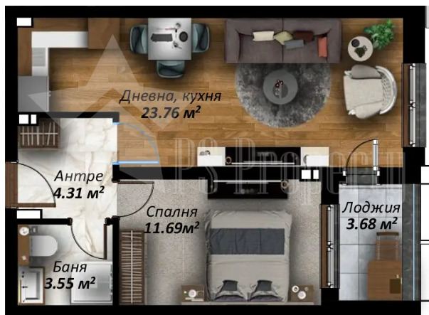 Продава 2-СТАЕН, гр. Стара Загора, Аязмото, снимка 5 - Апартаменти - 54677055